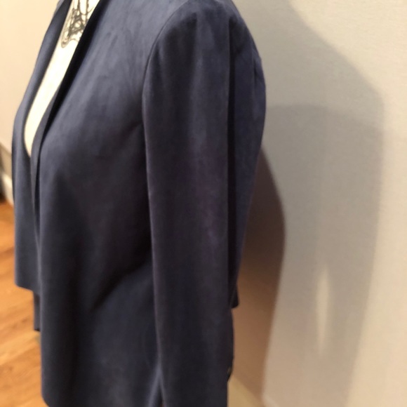 Loft Faux suede drape front jacket - *buy 2 Loft items, get 1 free* - Picture 2 of 9